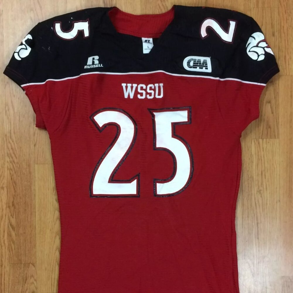 WSSU Rams Authentic Game Worn Football Jersey #25